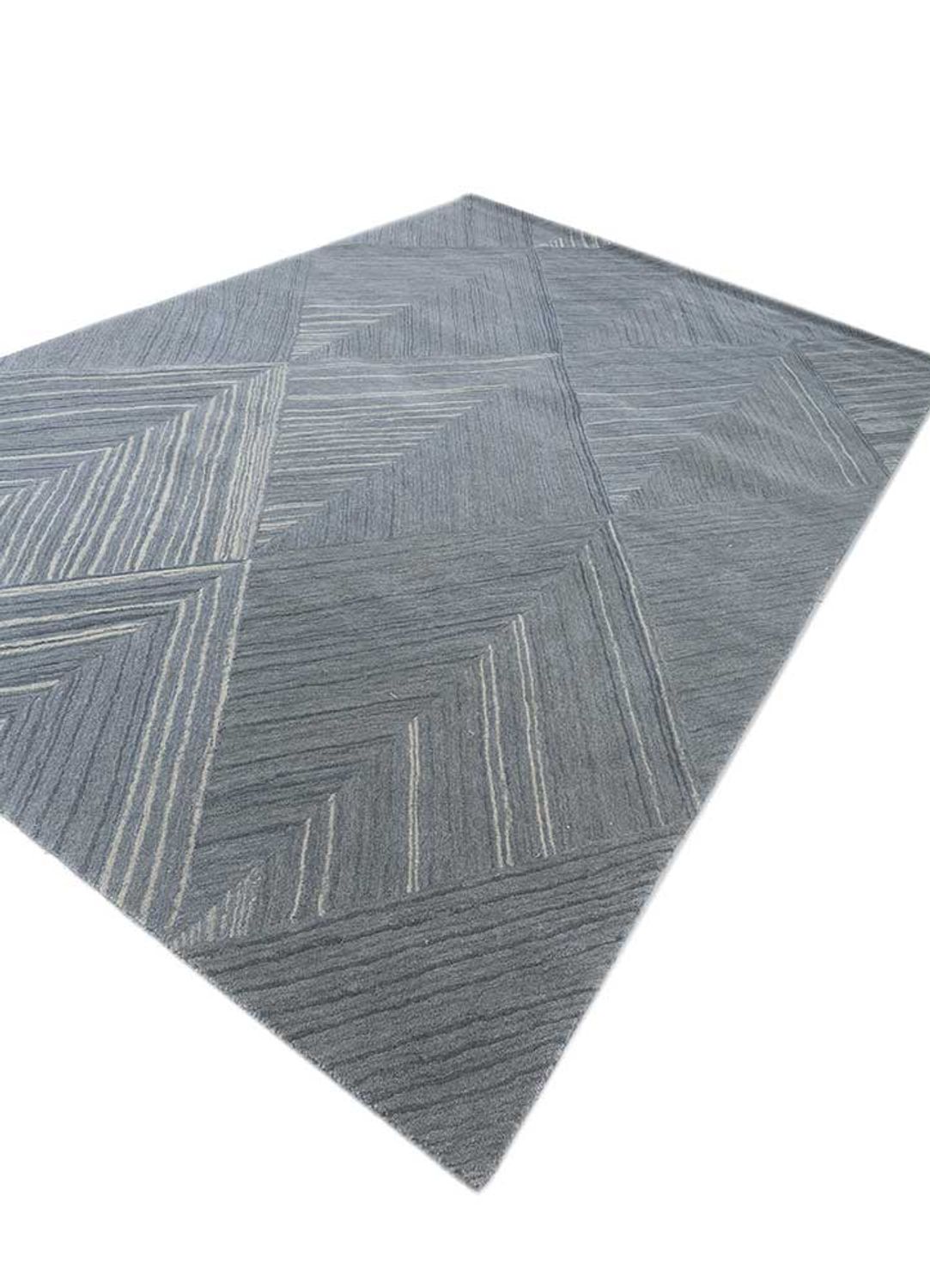 Wool Rug - 270 x 180 cm - grey