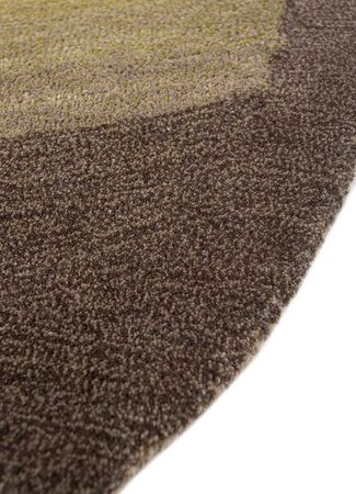 Wool Rug other shape  - 240 x 150 cm - brown
