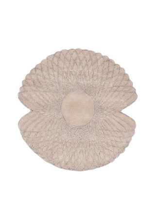 Wool Rug other shape  - 125 x 128 cm - beige