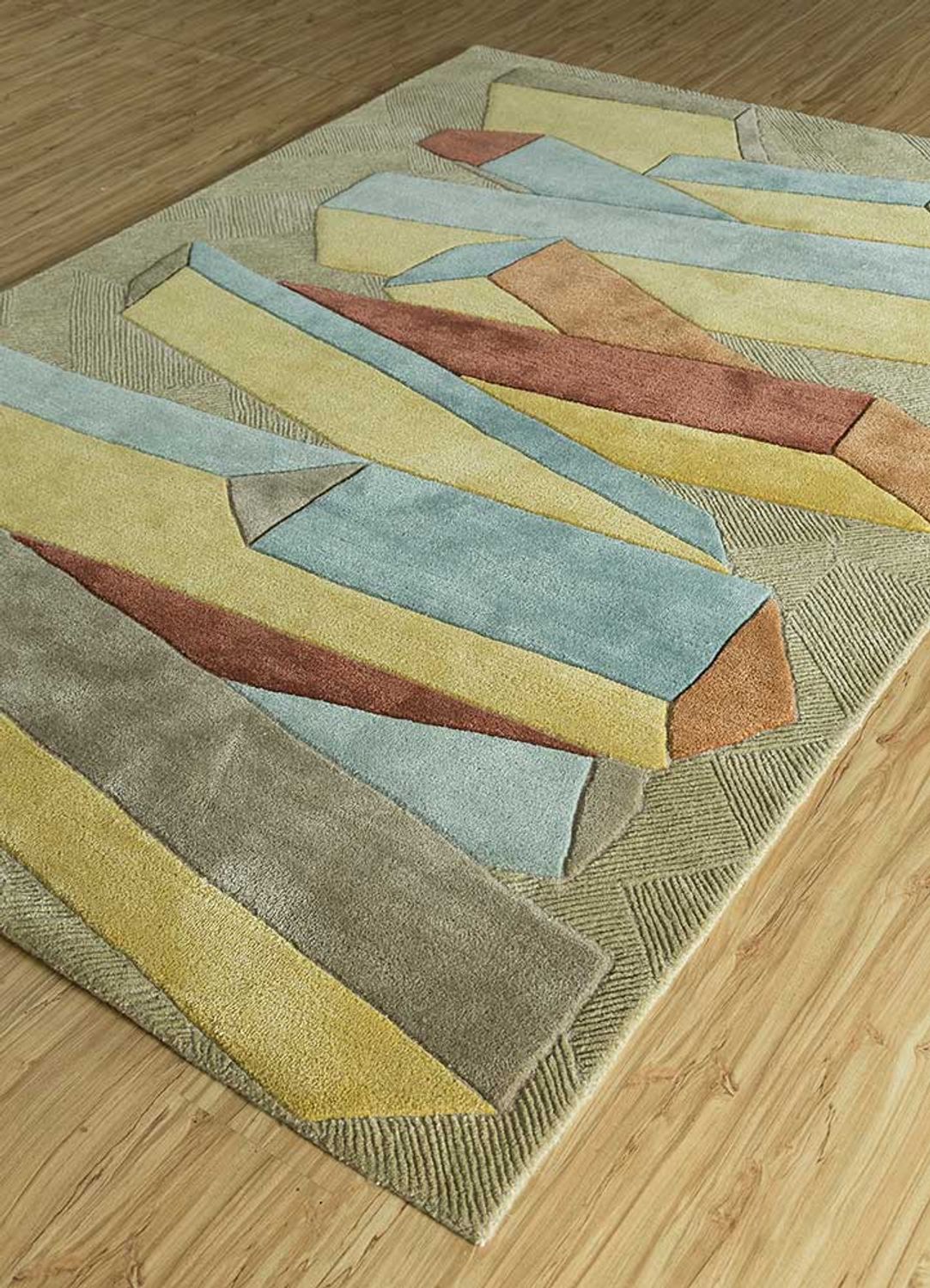 Wool Rug - 240 x 170 cm - gold