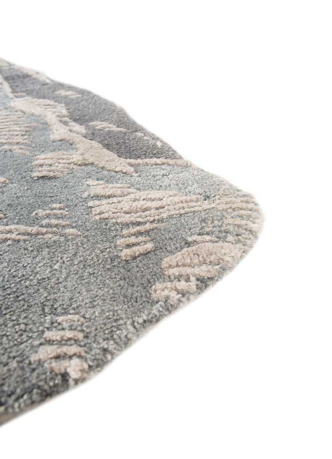 Wool Rug other shape  - 165 x 210 cm - light grey