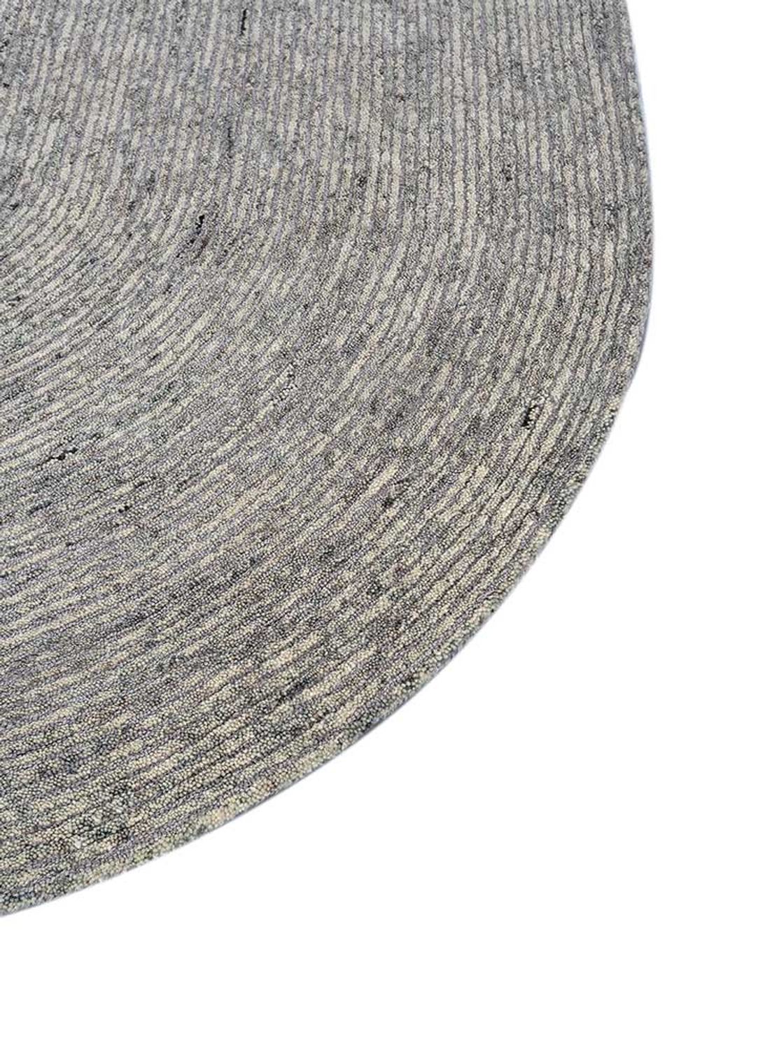 Wool Rug other shape  - 225 x 150 cm - grey