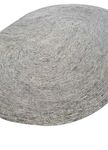 Wool Rug other shape  - 225 x 150 cm - grey