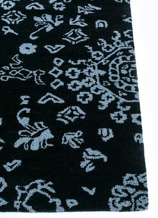 Wool Rug - 240 x 150 cm - dark blue