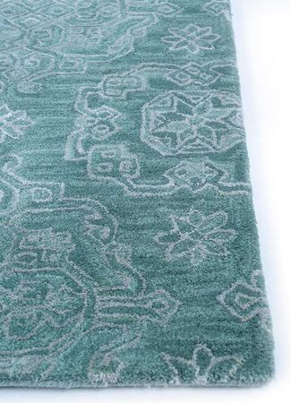 Wool Rug - 240 x 150 cm - turquoise