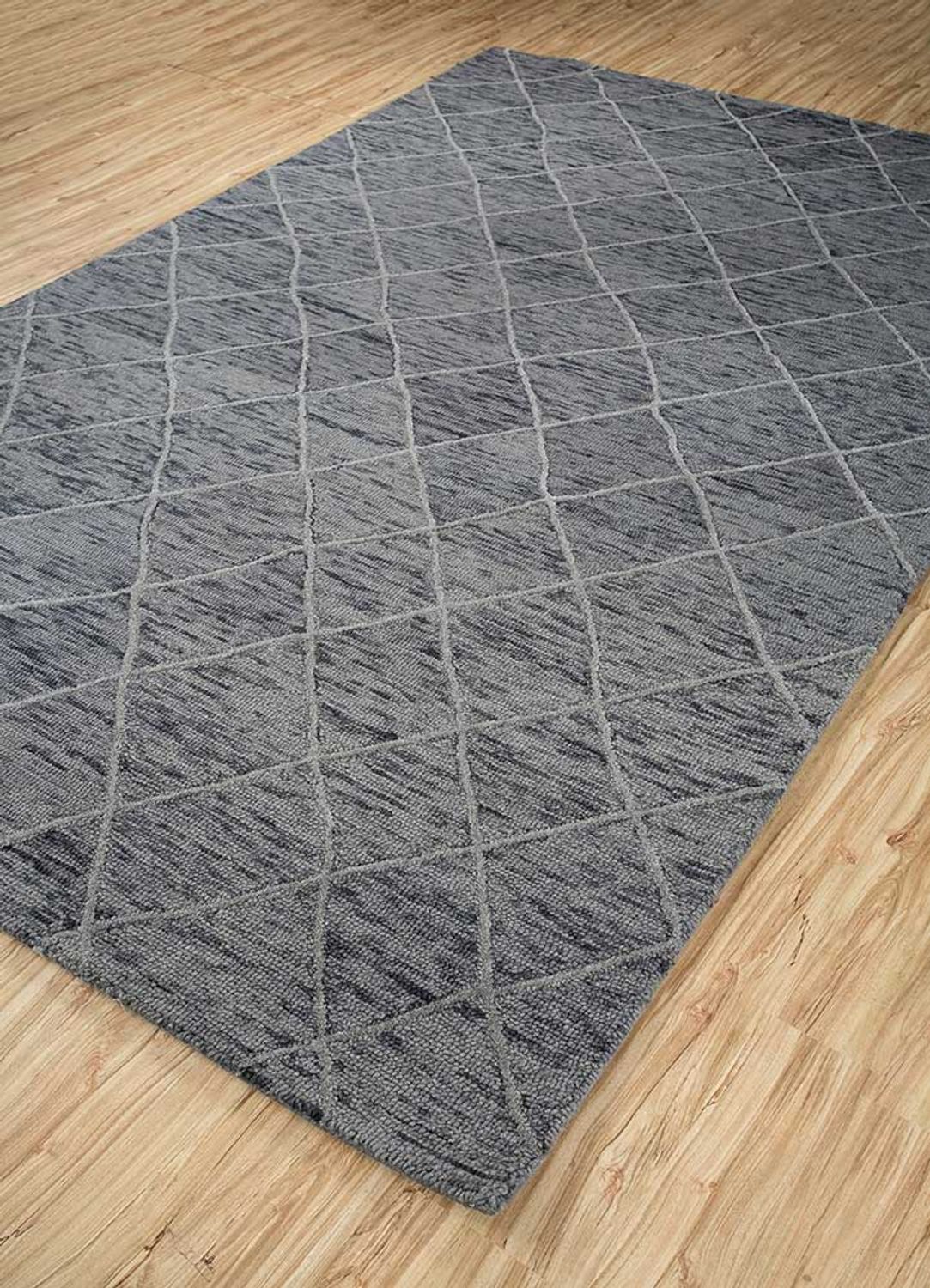 Wool Rug - 240 x 150 cm - grey