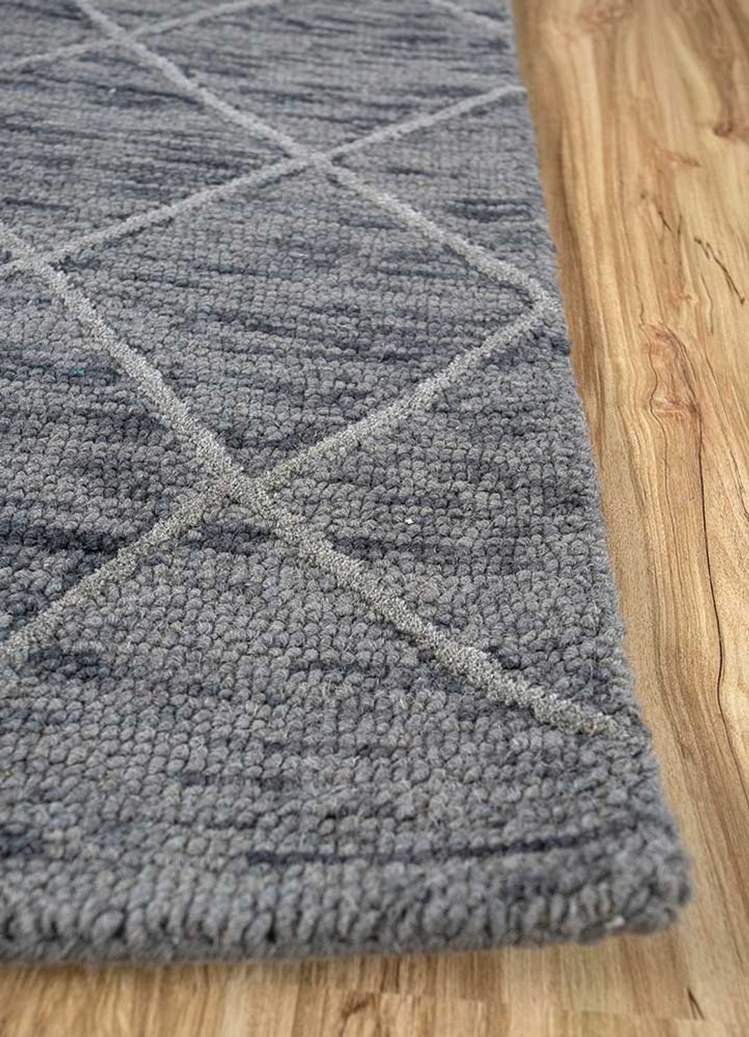 Wool Rug - 240 x 150 cm - grey