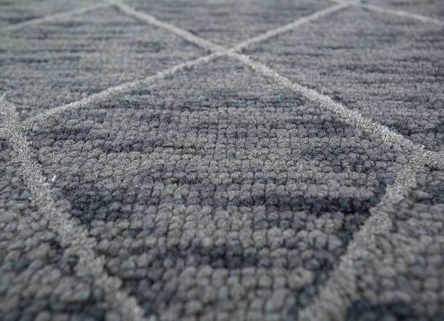 Wool Rug - 240 x 150 cm - grey