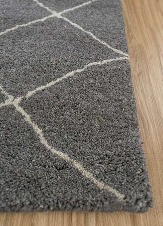 Wool Rug - 240 x 150 cm - grey