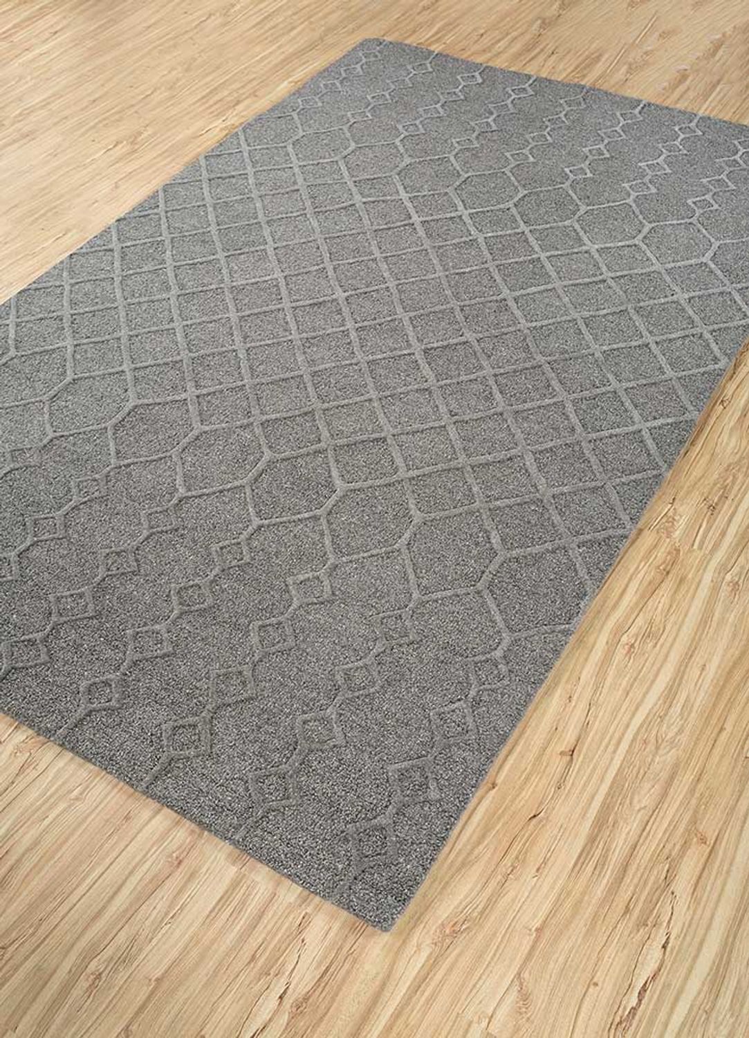 Wool Rug - 240 x 150 cm - grey