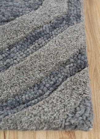Wool Rug - 240 x 150 cm - grey