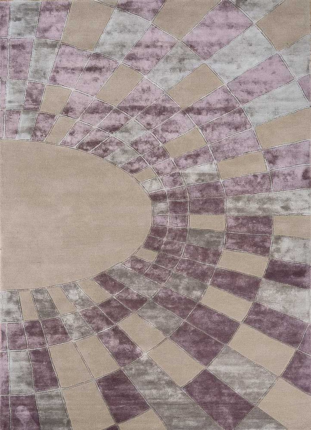 Wool Rug - 270 x 180 cm - purple