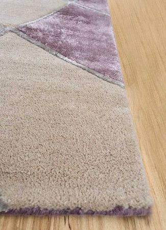 Wool Rug - 270 x 180 cm - purple