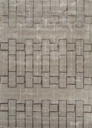 Wool Rug - 270 x 180 cm - silver