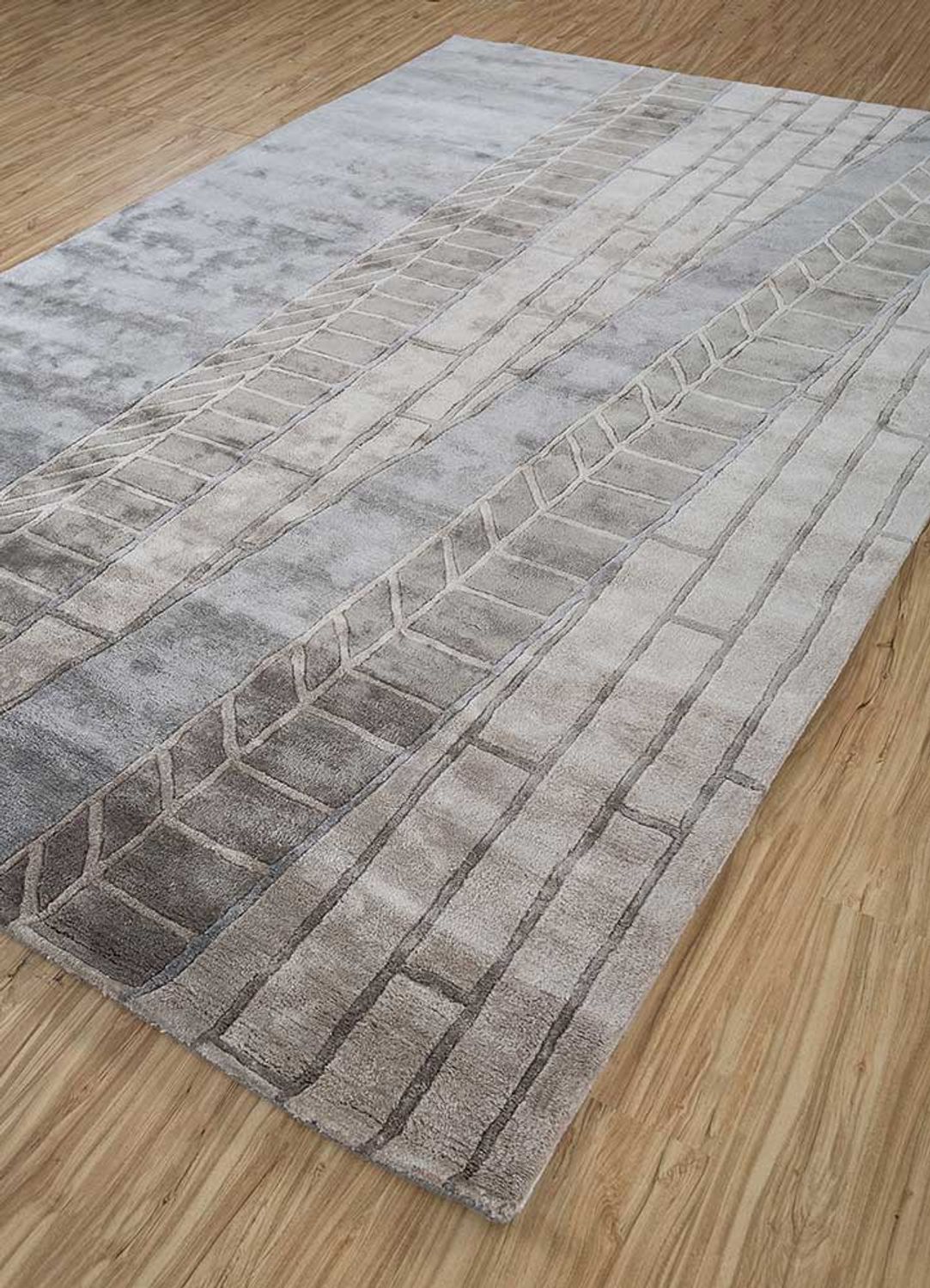 Designer Rug - 270 x 180 cm - light grey