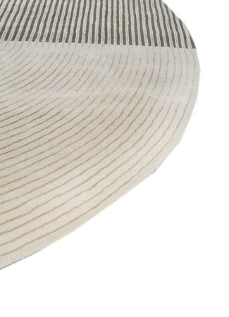 Wool Rug round  - 270 x 270 cm - cream