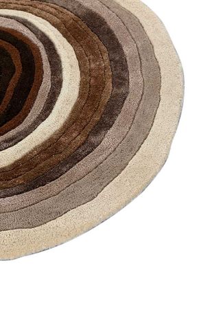 Wool Rug other shape  - 150 x 163 cm - silver