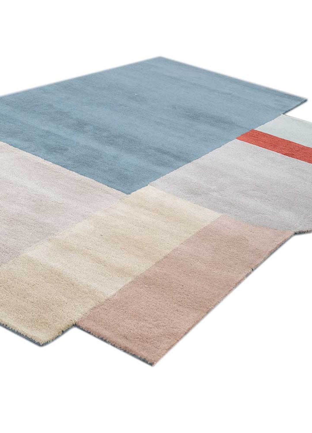 Wool Rug other shape  - 235 x 150 cm - multicolored