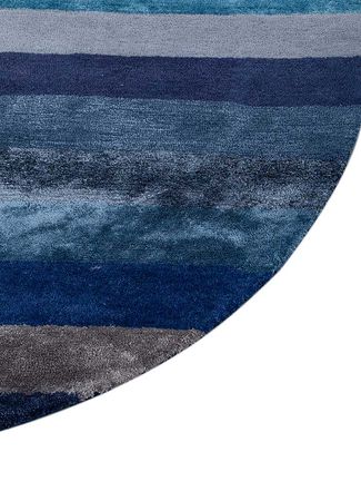 Wool Rug round  - 180 x 180 cm - multicolored