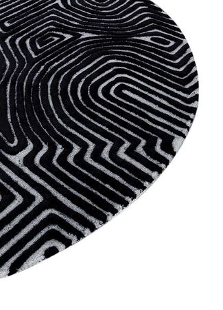 Rug round  - 180 x 180 cm - grey