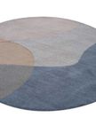 Wool Rug round  - 180 x 180 cm - multicolored