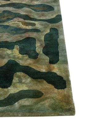 Wool Rug - 270 x 180 cm - green