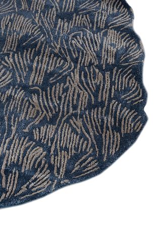 Wool Rug round  - 120 x 120 cm - multicolored