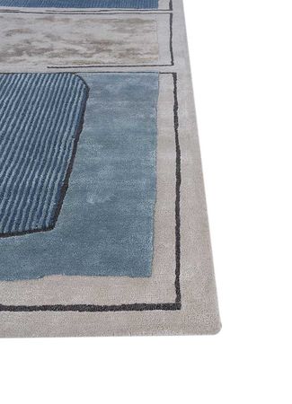 Wool Rug - 270 x 180 cm - blue