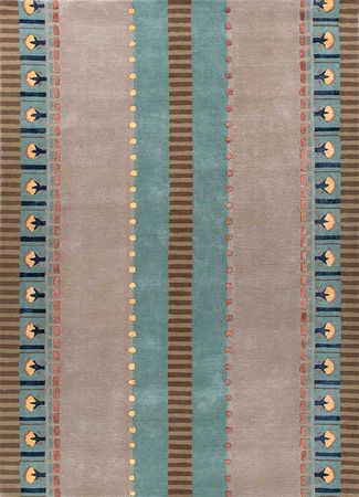 Wool Rug - 270 x 180 cm - blue