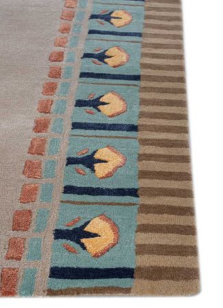 Wool Rug - 270 x 180 cm - blue