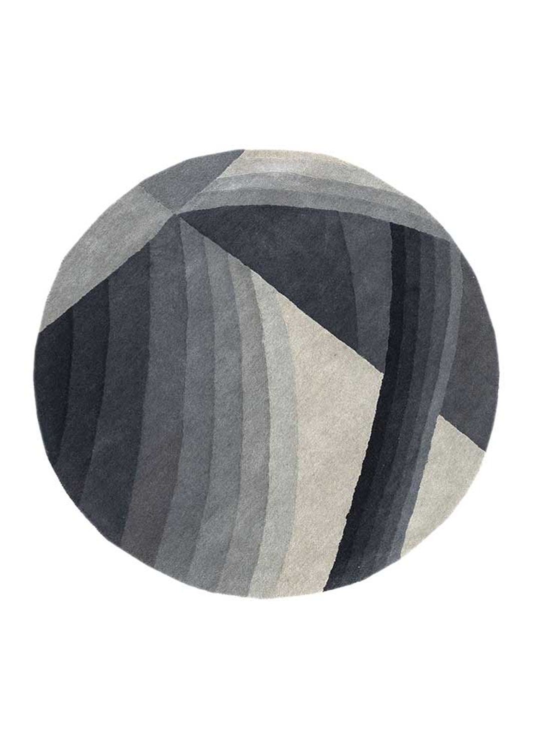 Wool Rug round  - 150 x 150 cm - multicolored