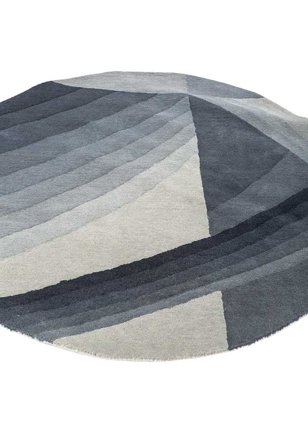 Wool Rug round  - 150 x 150 cm - multicolored