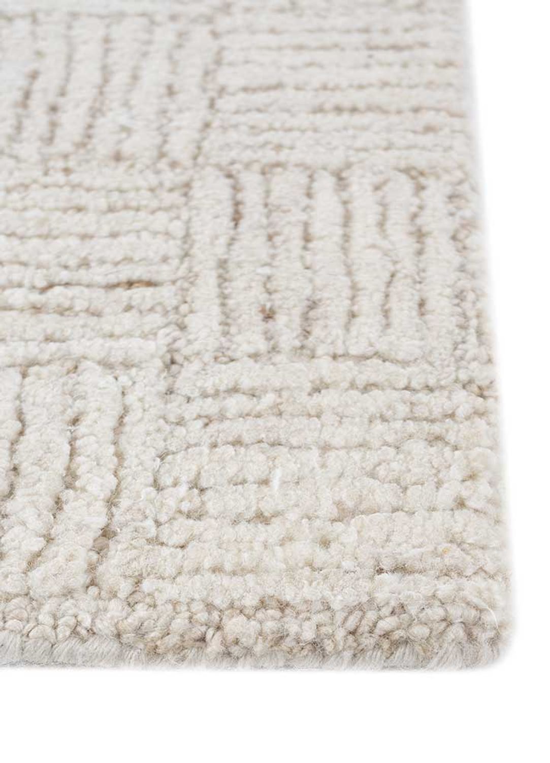 Wool Rug - 240 x 150 cm - cream