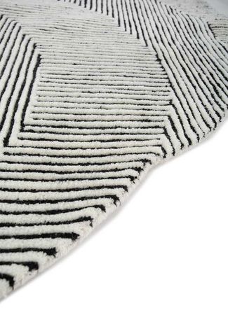 Wool Rug other shape  - 180 x 180 cm - cream