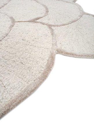 Wool Rug other shape  - 208 x 180 cm - silver