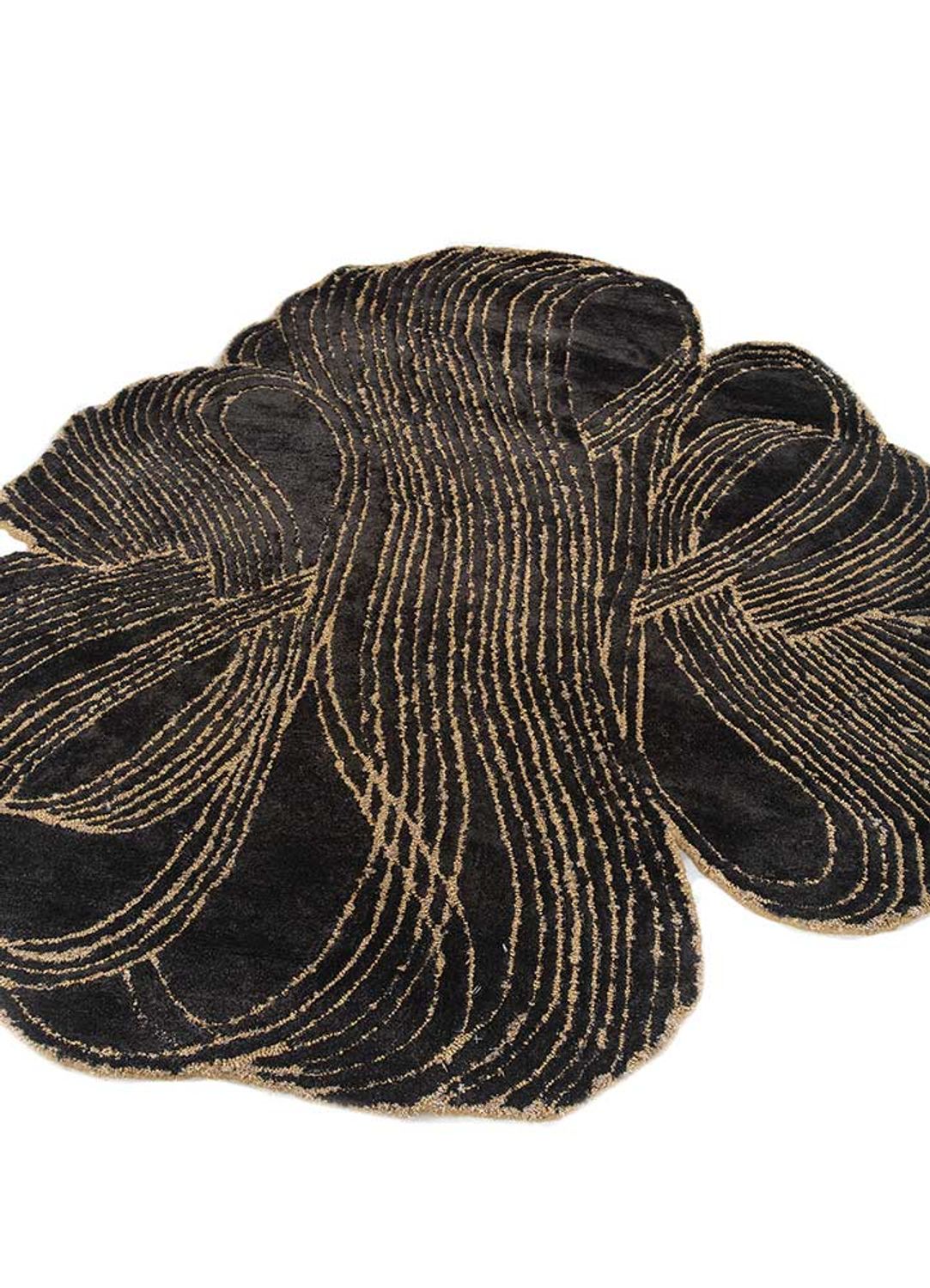 Wool Rug other shape  - 163 x 150 cm - anthracite