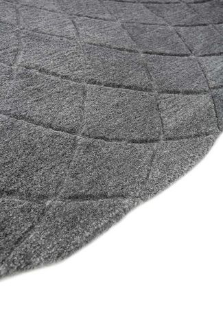 Wool Rug other shape  - 180 x 180 cm - grey