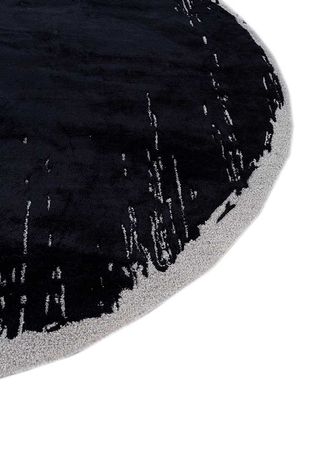 Wool Rug round  - 180 x 180 cm - anthracite