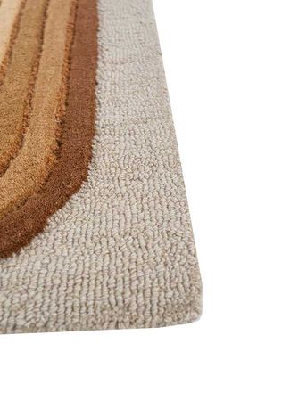 Wool Rug - 90 x 60 cm - gold