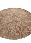 Wool Rug round  - 180 x 180 cm - beige