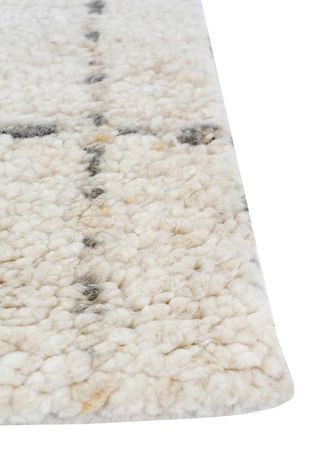 Wool Rug square  - 150 x 150 cm - cream