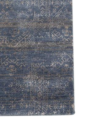 Wool Rug - 150 x 90 cm - dark blue