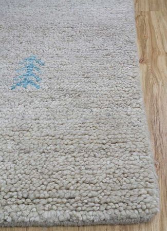 Wool Rug - 240 x 150 cm - silver