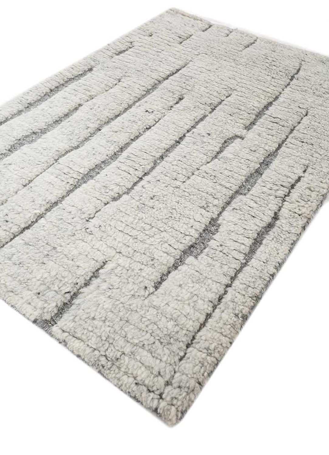 Wool Rug - 90 x 60 cm - light grey