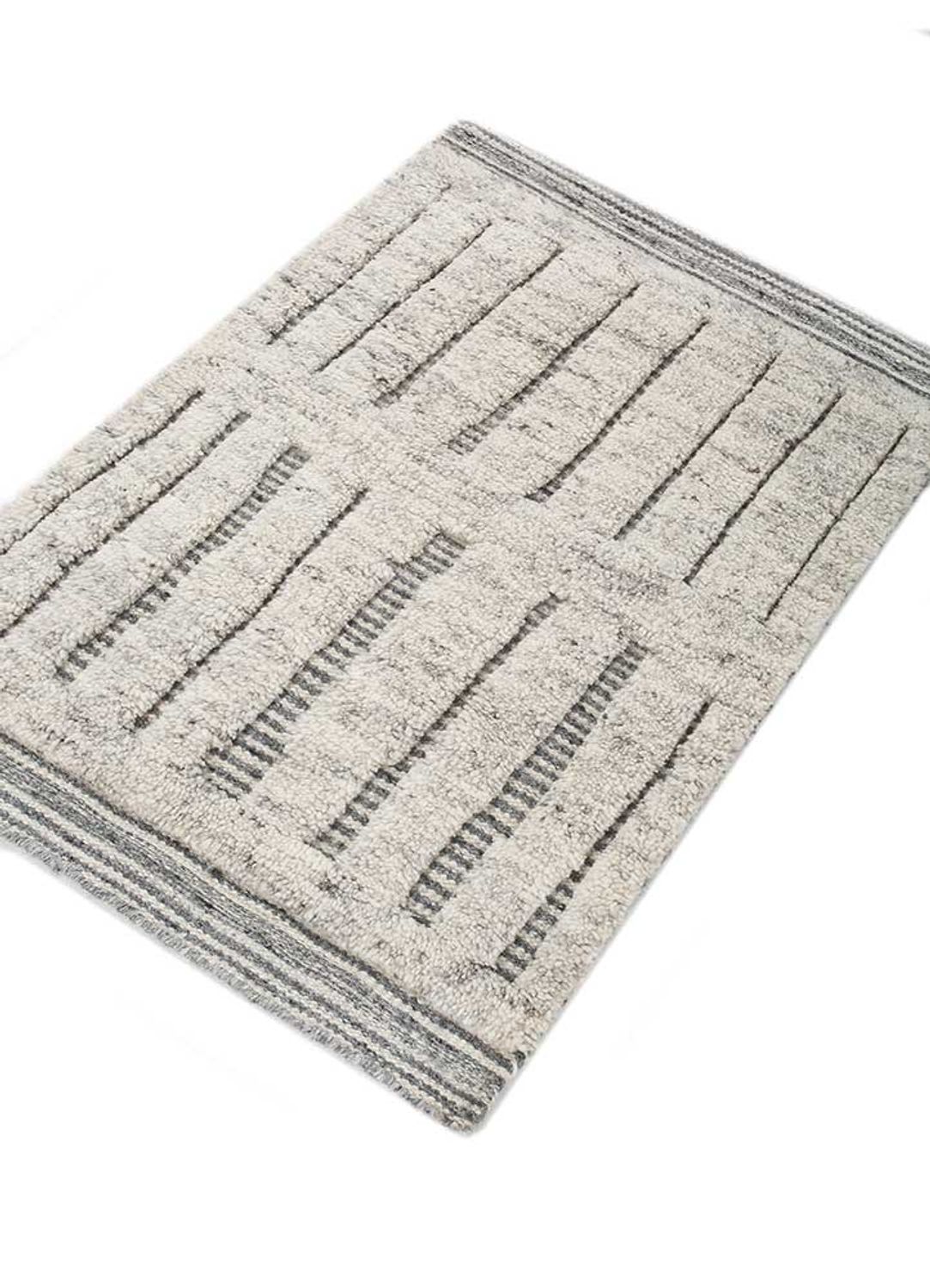 Wool Rug - 90 x 60 cm - cream