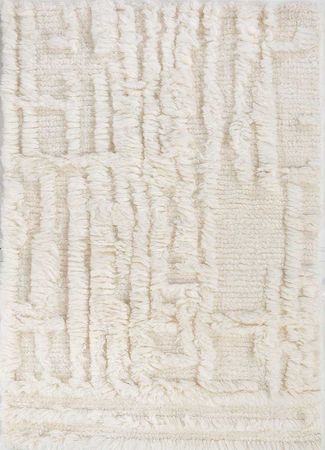 Wool Rug - 90 x 60 cm - cream