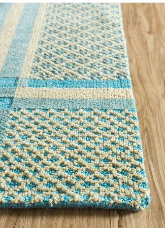 Wool Rug - 240 x 150 cm - turquoise