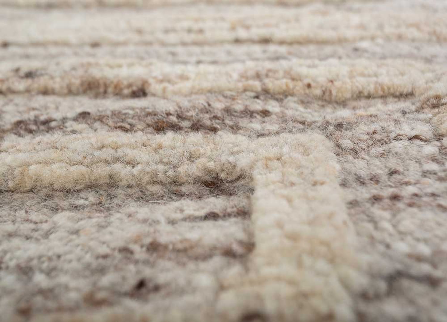 Wool Rug - 150 x 90 cm - cream