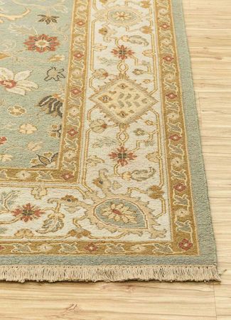 Runner Wool Rug - 270 x 90 cm - mint green