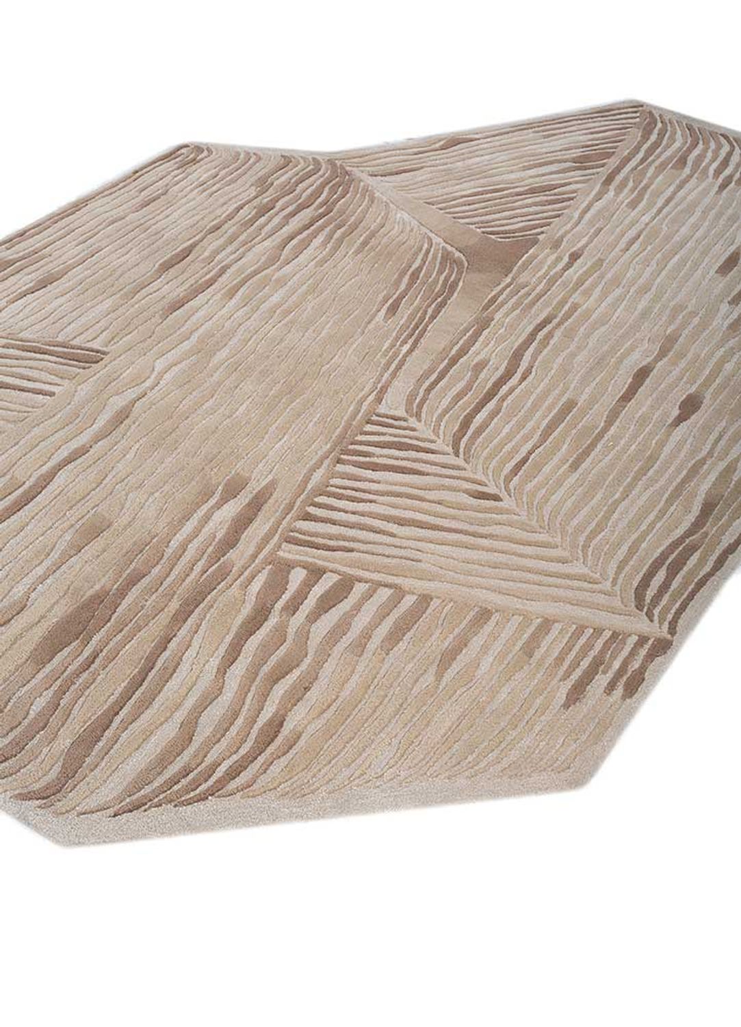 Wool Rug other shape  - 270 x 180 cm - cream